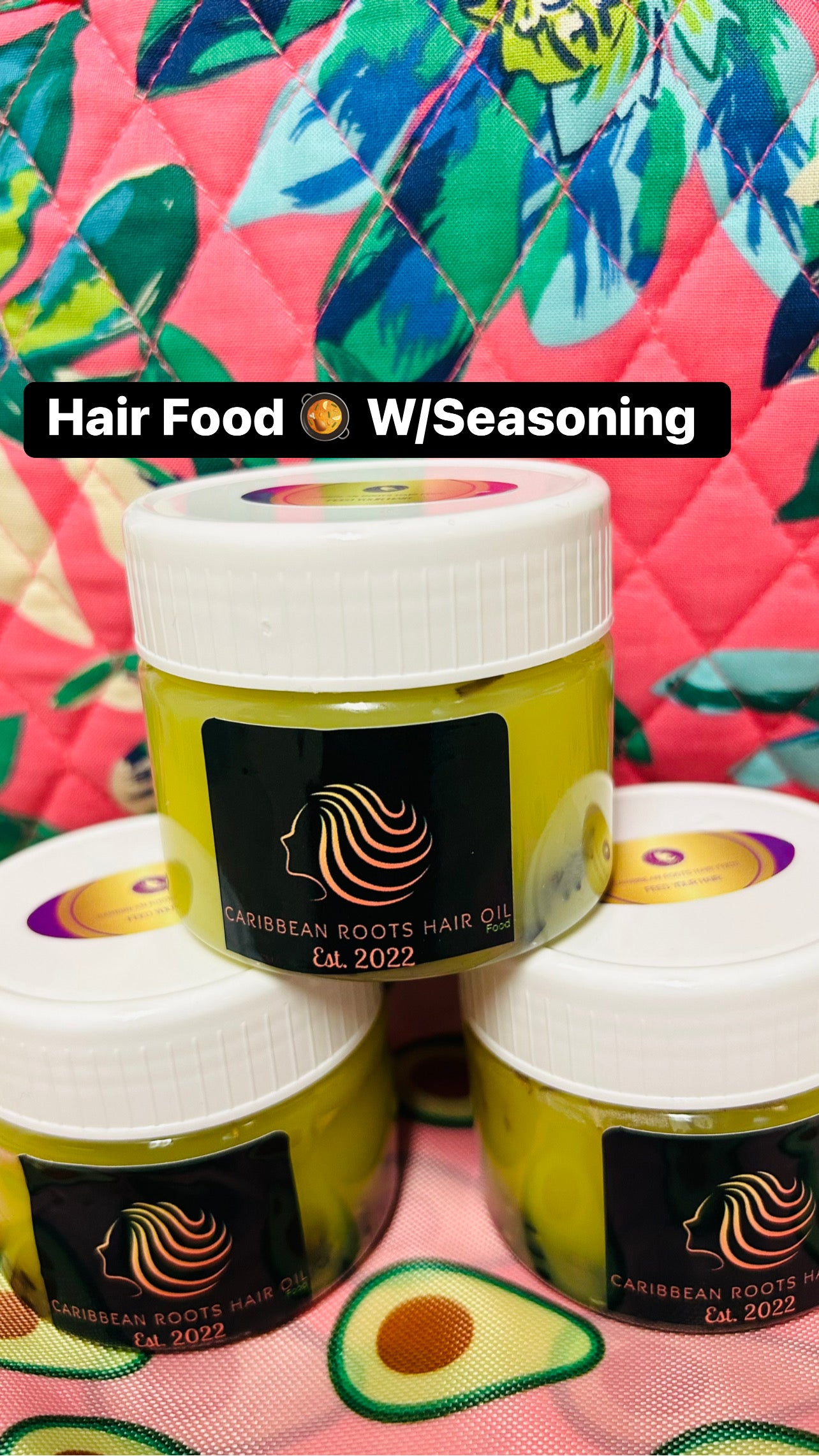 Caribbean Roots Hair Food 2oz w/Seasoning